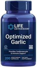 OPTIMIZED GARLIC 1200mg HEART HEALTH & IMMUNE SUPPORT 200 Capsule LIFE EXTENSION