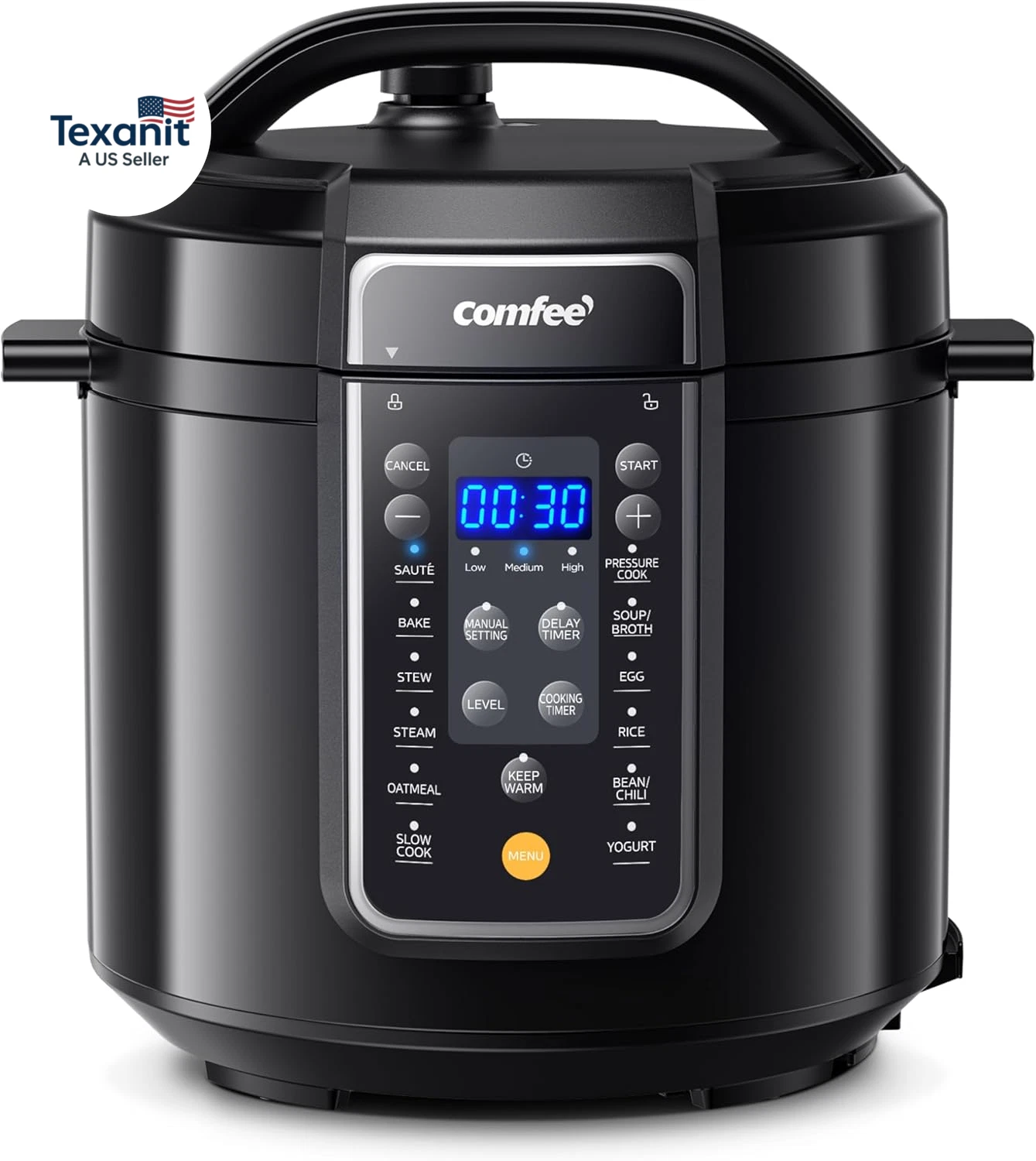 COMFEE’ 9-In-1 Electric Pressure Cooker, 14 Presets Instant Multi Slow Cooker Ol
