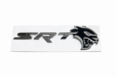 #ad REAR TRUNK SRT EMBLEM BLACK AND SILVER CHALLENGER CHARGER DURANGO 09 26 $39.99
