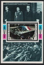 Ras Al Khaima General de Gaulle Commutation MS 1972 MNH MI#Block 119