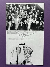 NBA's Boston Celtic Legendary HOF Coach Red Auerbach Autographed Signed photo.