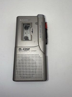 Sony Pressman M-435P Microcassette-Corder Auto Shut Off Electret Condenser Mic