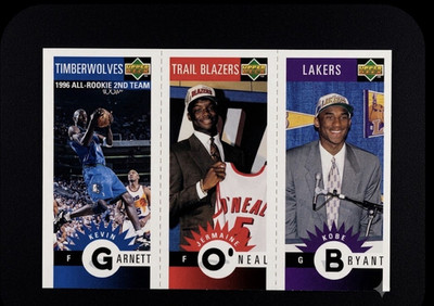 1996-97 UD Collector's ChoiceKobe Bryant, Kevin Garnett, Jermaine O'Neal (RC)