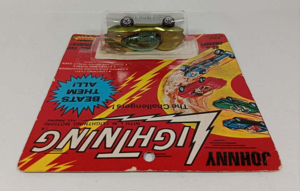 Johnny Lightning Topper (1969) TURBINE SPECIAL X-2000 Lime Gold "FAST SHIPPING" - Image 4 of 4