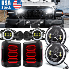 8pcs Led Combo Kits Smoke Tail Lamp 7 Headlight Turn Fog For Jeep Wrangler Jk 8pcs Led Combo Kits Smoke Tail Lamp 7 Headlight Turn Fog For Jeep Wrangler Jk