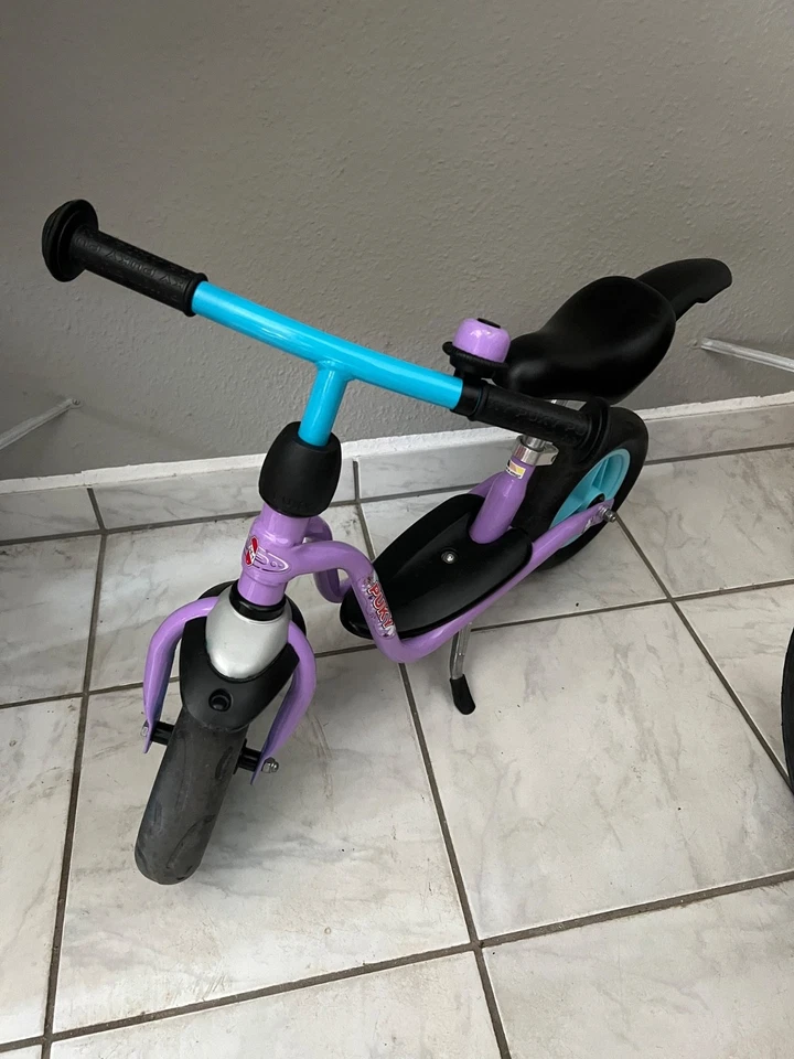 PUKY Fliederfarbenes  Laufrad  LRM plus  8 Zoll ab 2 Jahren mit Klingel