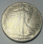 1942-D Business Strike Walking Liberty Half Dollar 50C Silver .900 Mintmark Rev