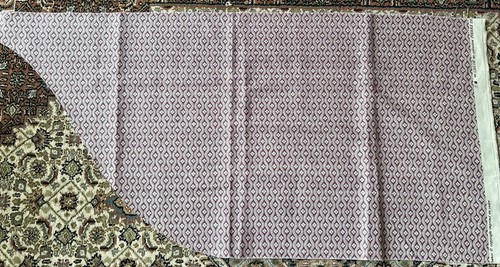 2X Vintage French Vining Floral Cotton Fabric Remnant #1~Dk Lavender~Pierre Deux - Picture 2 of 9
