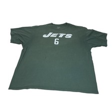 New York Jets Shirt Mens 3XL Green NFL Football Mark Sanchez 6 Reebok Tee