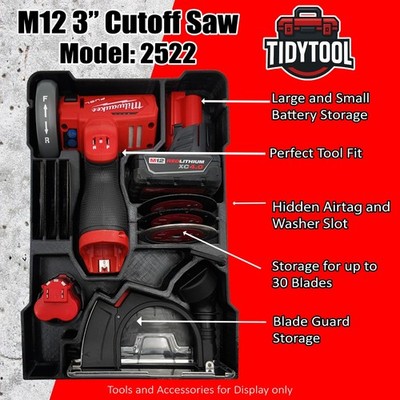 Milwaukee M12 Fuel 2522 Cut Off Tool Packout Insert for 48-22-8435 (Insert Only)