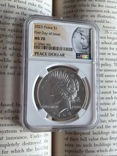 NGC 2023 MS70 Peace Dollar 🇺🇸