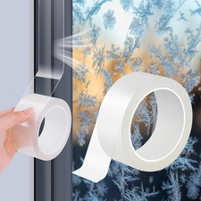 Window Weather Sealing Tape 4Cm X 10M Clear Sealant Tape for Winter Waterproof W