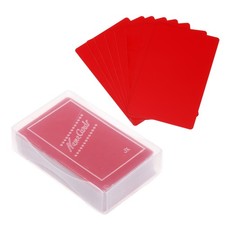0.21mm Metal Business Cards, 100 Pack Name Card Laser Engraving, Red