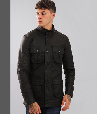 OLIVE ~ Barbour CORBRIDGE Hooded Waxed Jacket MSRP$495 Rugged