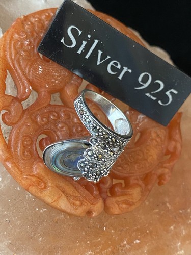 Solid Silver Shell Ring ( Victorian Style ) - Picture 3 of 9