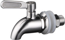   Stainless Steel Beverage Dispenser Replacement Spigot Fits 16Mm  5/8 Inch  Openin