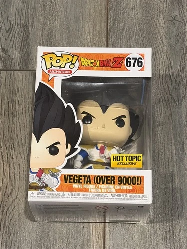 Funko Pop! - Dragon Ball Z - Vegeta (Over 9000!) #676 - Hot Topic Exclusive