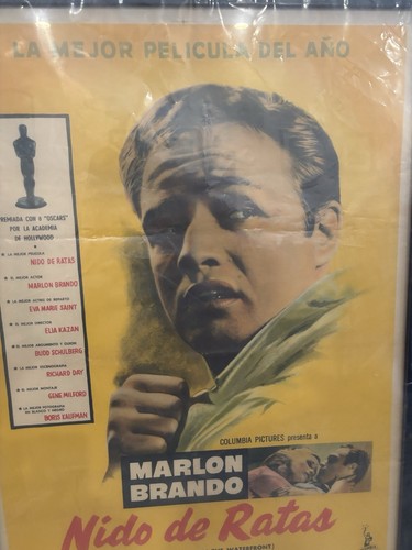 ON THE WATERFRONT (Marlon Brando) Film Poster. From the Estate of Burt Reynolds. - Bild 2 von 6