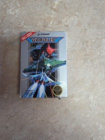 Gradius 5 viti Nintendo NES Konami CIB con manuale e custodia per cartuccia