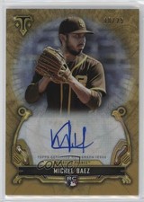 2020 Topps Triple Threads Rookie Auto Gold /25 Michel Baez #RAC-MZ Auto q3o
