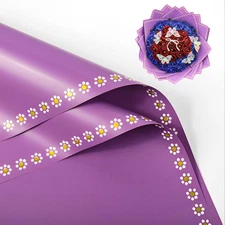 20 Sheet Flower Wrapping Paper - Waterproof Floral Bouquet Wrapping Paper，For We