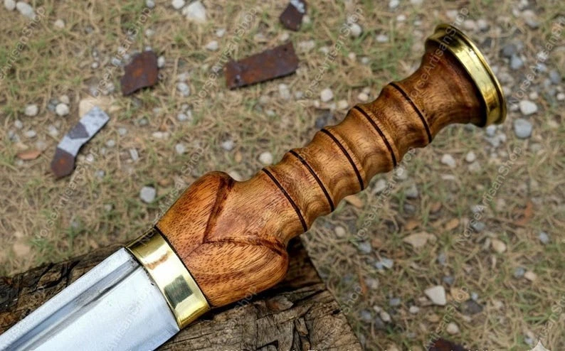 Handmade Scottish Dirk Sword 21" Forged Carbon Steel | Celtic Rosewood Handle - Image 2 of 4