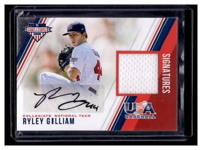 Gilliam, Ryley - 2018 USA Baseball - Swatch/Autograph - 258/299