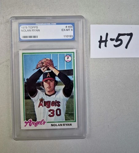 #1978 TOPPS #400 NOLAN RYAN BASEBALL CARD GRADED BY PGS 6 EX-NM #H-57