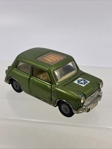 Corgi BMC Mini Cooper S Magnifique 334 Metallic Green Vintage 1968-70