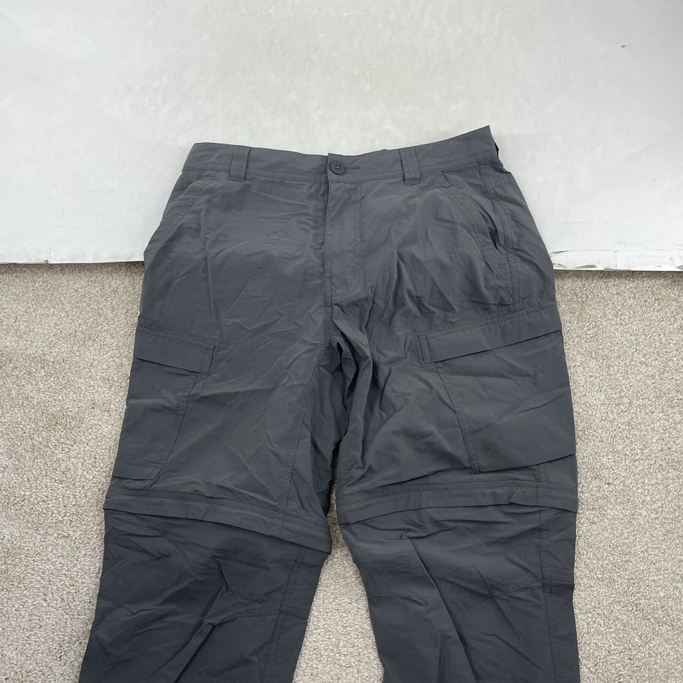 Pantalones de Senderismo REI Co-Op Hombres Sahara Convertibles Cremallera Gris Talla 32 X 30" Entrepierna L18 Foto 3 de 4