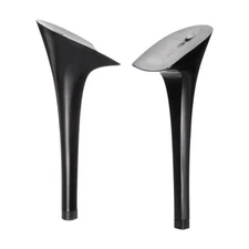 1pair Heel Repair Replacement 1.77"x5.12" High Stiletto Heel Black