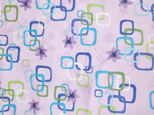 S.B. Scrubs light purple square print unisex men's women's scrub top size s - Picture 2 of 4