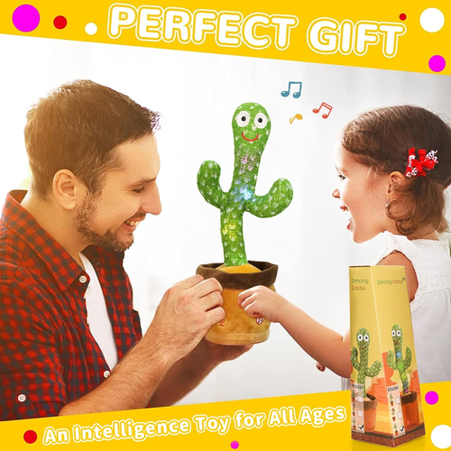 Dancing Cactus for Baby Boys Girls Tummy Time Toys, Cactus Baby Toys Singing - Picture 6 of 12