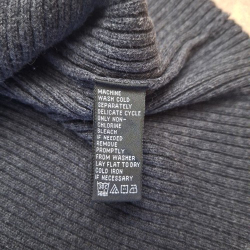Polo Jeans Ralph Lauren Sweater Adult Women's Large Black Turtleneck Cable Knit - Picture 4 of 8