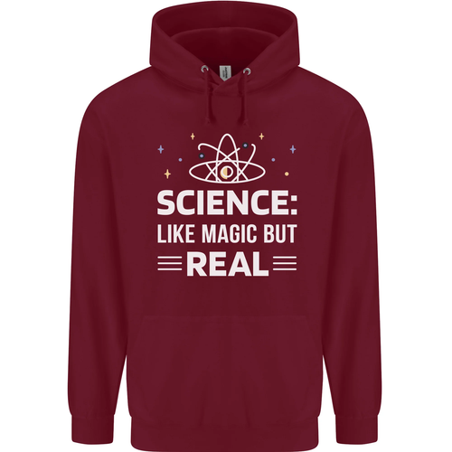 Science Like Magic But Real Funny Nerd Geek Childrens Kids Hoodie - Picture 4 of 64