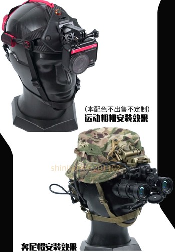 Tactical Sports Camera Head NVG Mount Frame Holder Harness / Shroud / Benny Hat - Picture 4 of 57