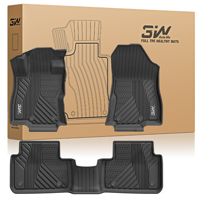 3W Floor Mats For 2025 Subaru Forester TPE Custom Fit All Weather Car Liners