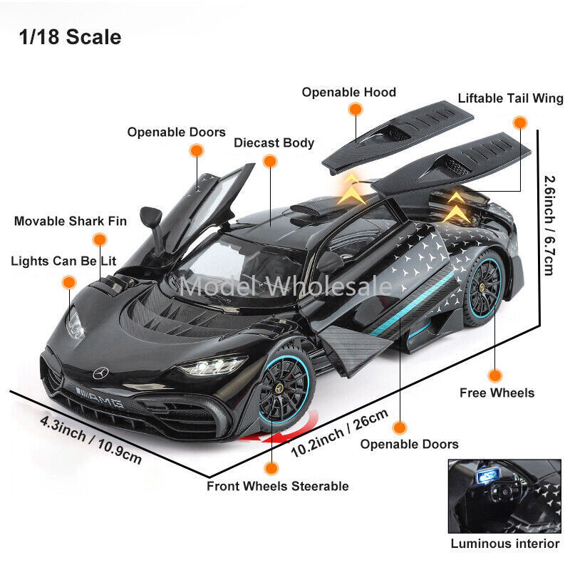 【ミニカー】1/18 メルセデス AMG ONE ブラック Amazon | NZG 1/18 Mercedes Benz AMG One 2023 hyper black