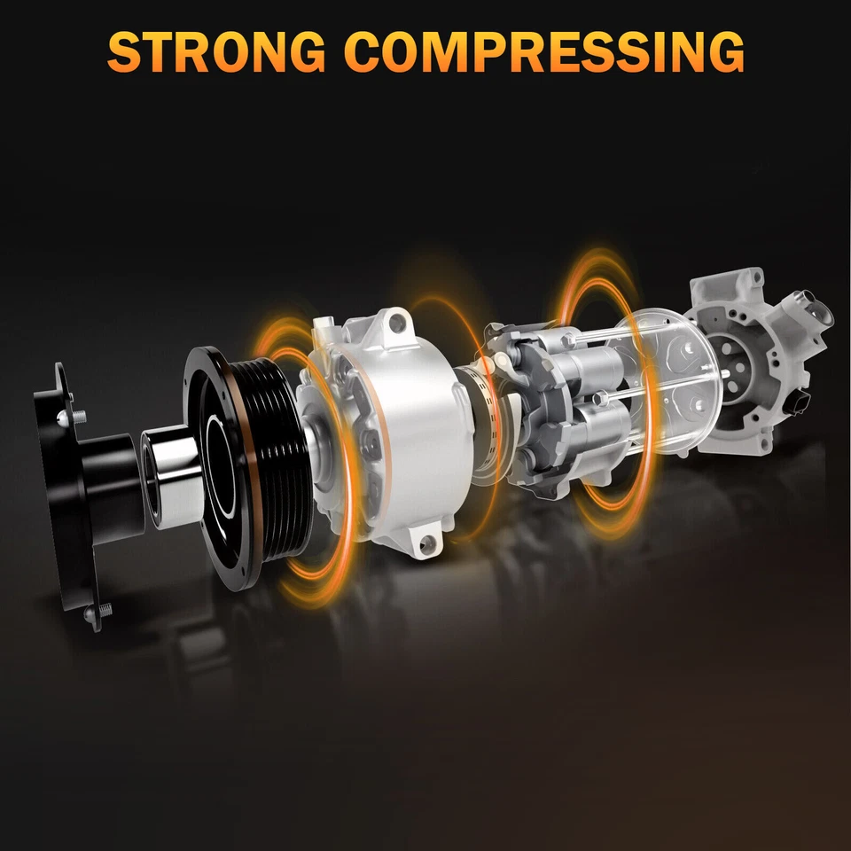Compresor de aire acondicionado con embrague para Nissan Versa 2007-2011 2012 1,8 L 92600CJ63A Foto 4 de 4