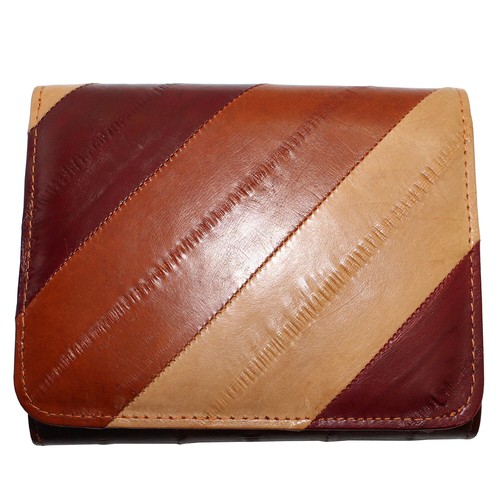 Genuine Eel Skin Credit Cards Wallet Zipper Coin Purse Women Purse - Picture 3 of 75