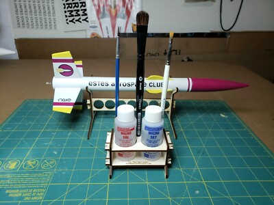 Microscale Micro Sol Micro Set bottle holder with brush holder - stop spills!