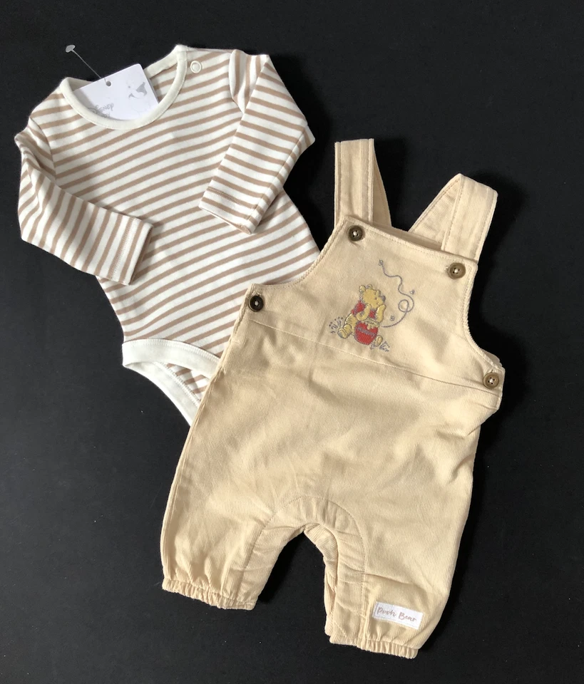 Baby Boys Winnie The Pooh 2 Piece Dungaree Set - Image 4 of 4
