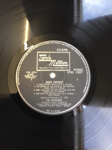 The Supremes-High Energy 1976 1st Press Tamla Motown LP UK Press Ex Vinyl - Picture 13 of 16