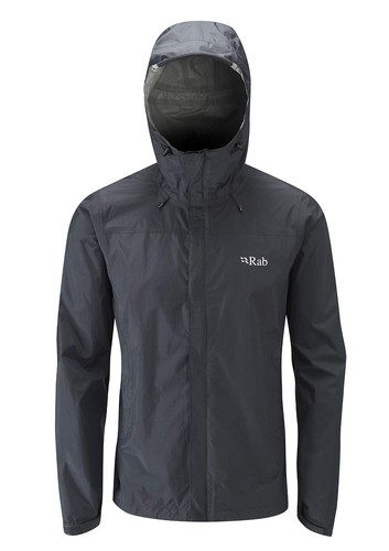 RAB Men's Downpour Rain Jacket, Black, S