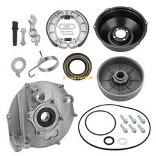 Rear Brake Drum Hub Plate Cover Shoes Kit for Honda Rancher 350 TRX350 2000-2006