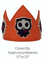 Felt Crown Owl Skeleton Halloween Party, Halloween Costume Crown, Photo Prop, Dr