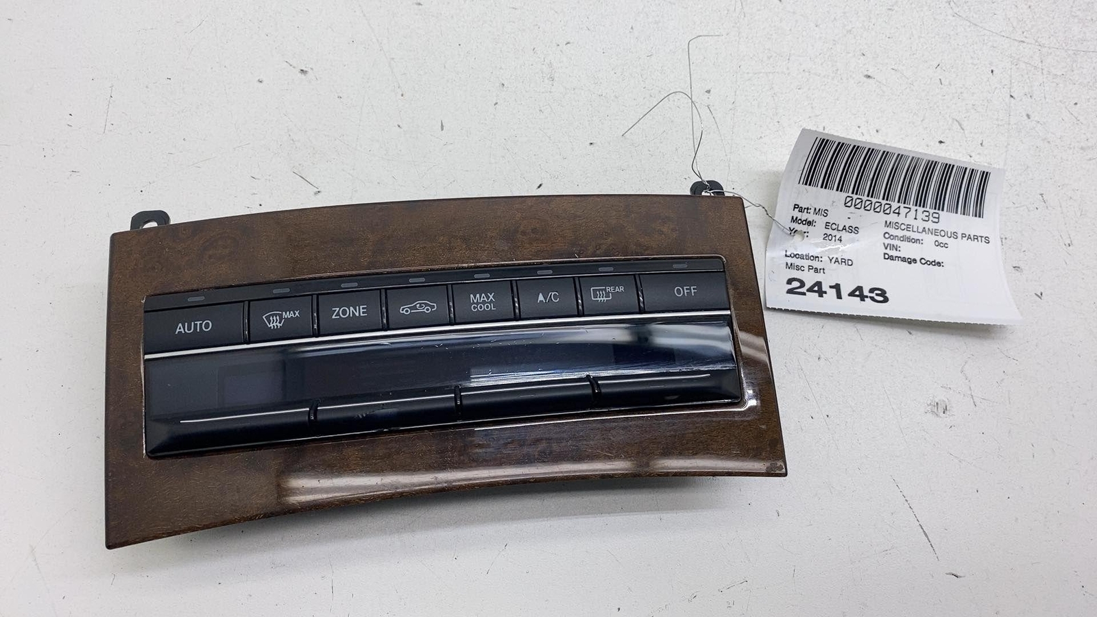 2010-2016 Mercedes E350 E-Class A/C Heater Climate Control Switch Assembly OEM