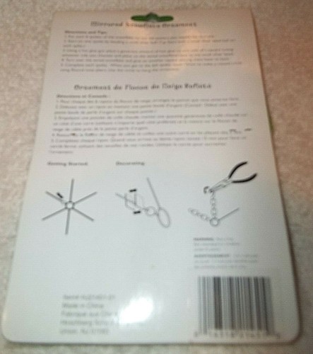 Hirschberg Schutz & Co zwei 5" Schneeflocken Ornament Kit alt/neu Lagerbestand/Barcode/Neu in Verpackung - Bild 2 von 2