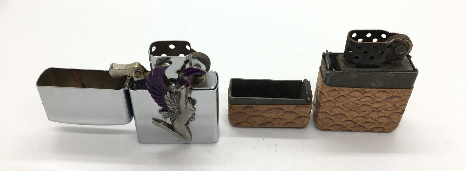Lot of 8 Vintage Lighters Alpco - Globe - Colvair 