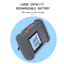Milli-ohmmter DC Low Resistance Tester with 0.01mΩ-30.00KΩ 500 Sets Data Storage